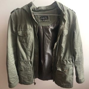 Dark green army jacket
